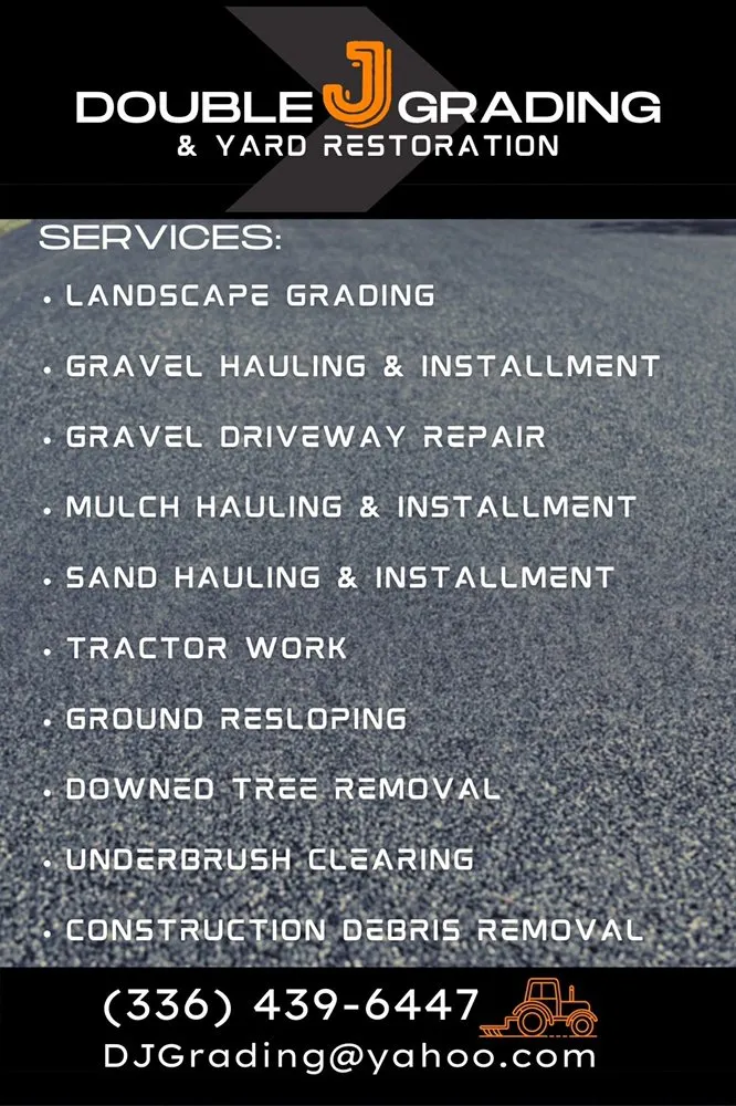 Custom landscaping services in Asheboro, NC - Double J Grading & Yard Restoration