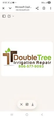Double Tree Lawn and Landscape Logo