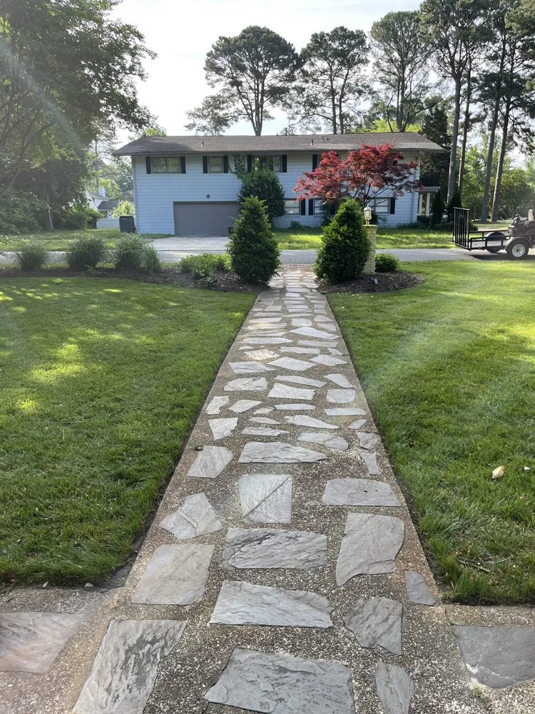 Affordable residential landscaping in Seaford, VA by Double Trouble Lawn Care