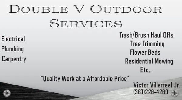 Double V Outdoor Services Logo