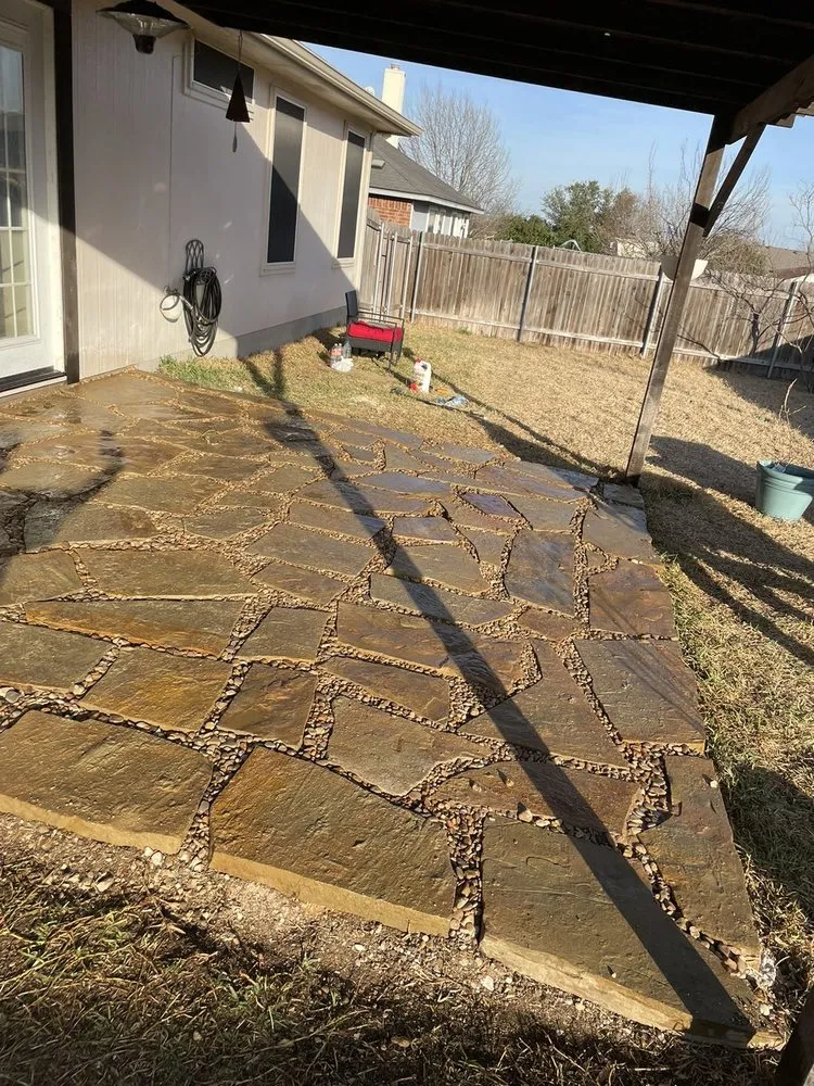 Expert lawn mowing service in San Antonio, TX by Doubled AA Design Landscaping