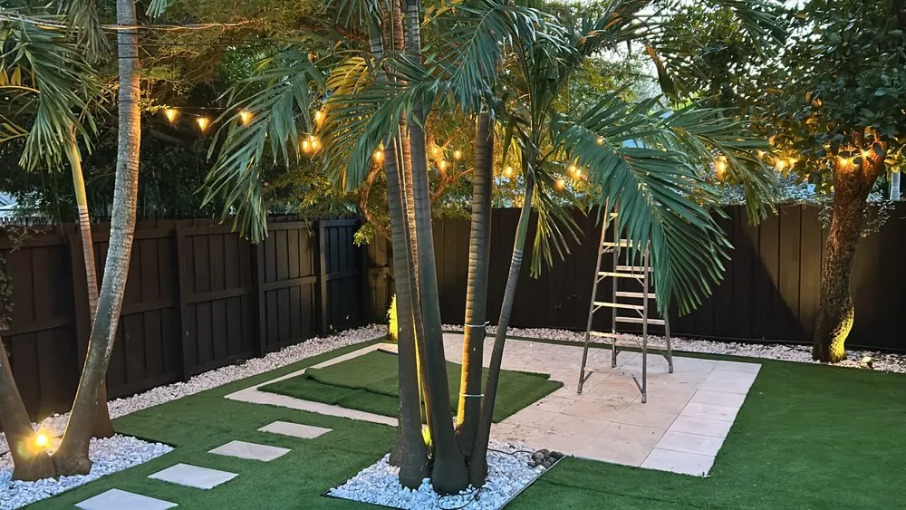 Professional outdoor landscaping with custom design in Tamarac, FL by Dougies Landscaping