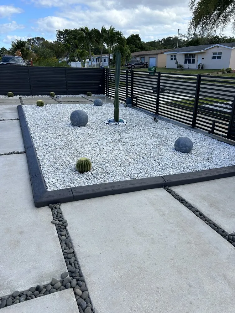 Custom garden landscaping with custom design across Tamarac, FL - Dougies Landscaping
