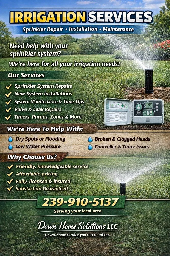 Expert landscape installation in North Fort Myers, FL by Down Home Solutions