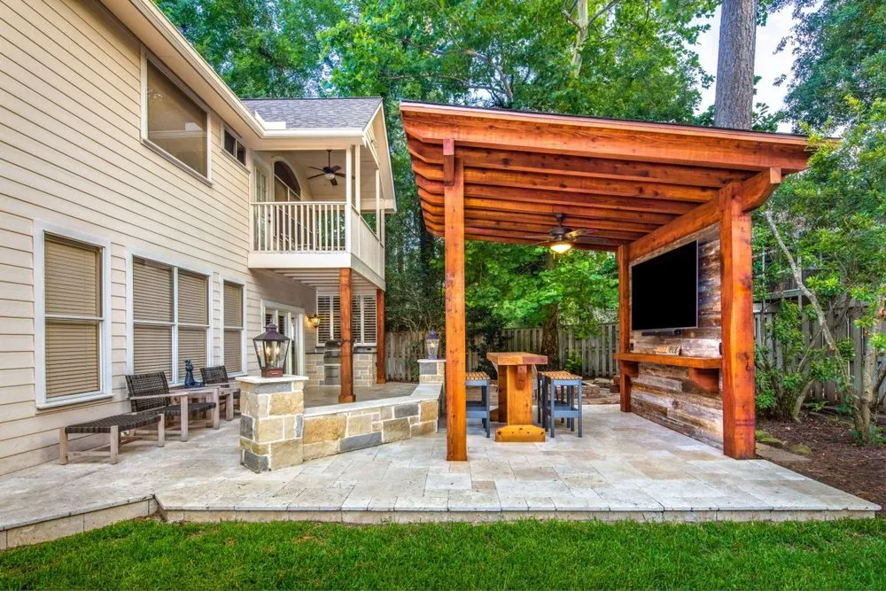 Local outdoor landscaping for outdoor upgrades in Ball Ground, GA by Down South Construction