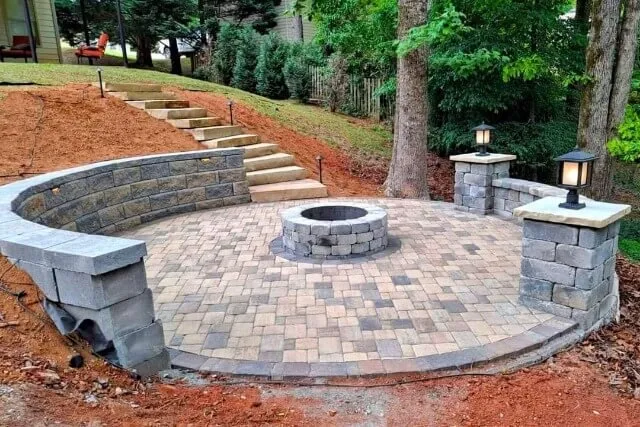 Custom garden landscaping in Ball Ground, GA - Down South Construction