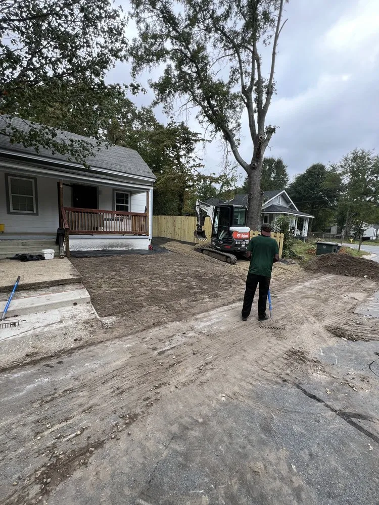 Affordable yard cleanup service for homes in Fayetteville, NC by Down to Earth Clearing & Mulching