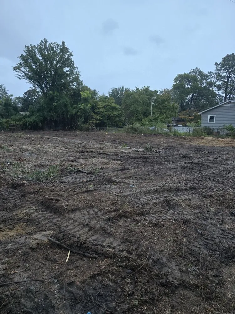 Custom landscape design in Fayetteville, NC by Down to Earth Clearing & Mulching