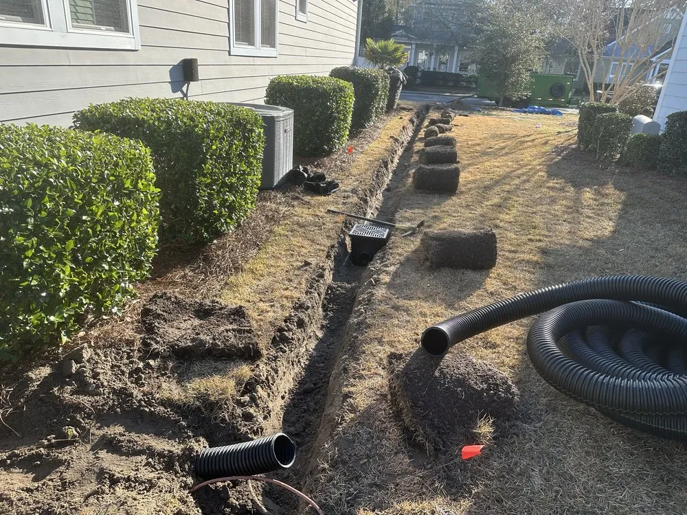 Custom outdoor landscaping for year-round maintenance in Supply, NC by Down to Earth Landscaping and Maintenance