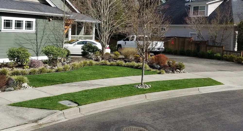 Custom landscape installation for residential properties in Olympia, WA by Down To Earth Lawn And Landscapes