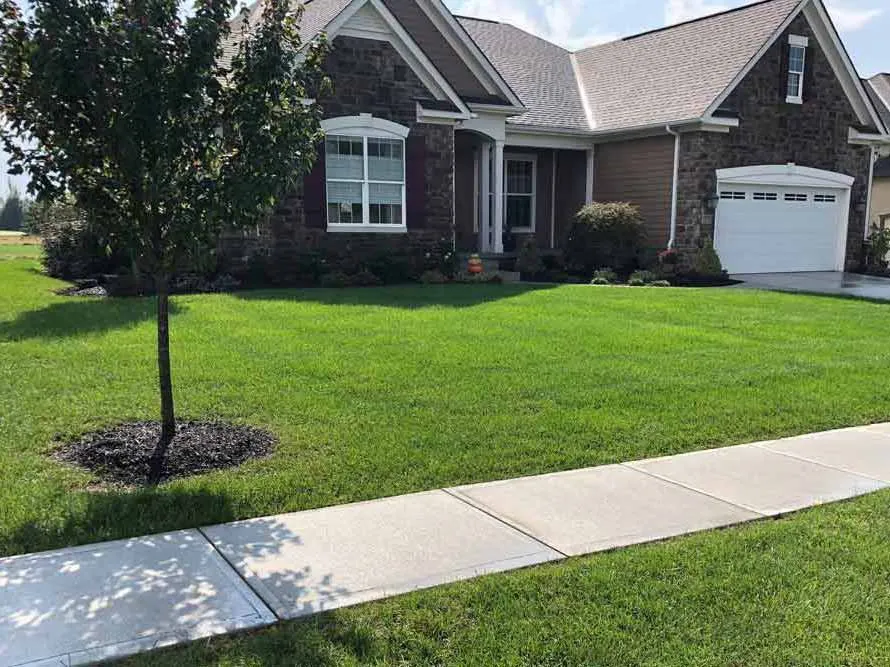 Professional lawn mowing service in Delaware, OH by Down to Earth Lawn Care