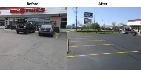 Professional landscape installation in Louisville, KY by Down to Earth Seal Coating