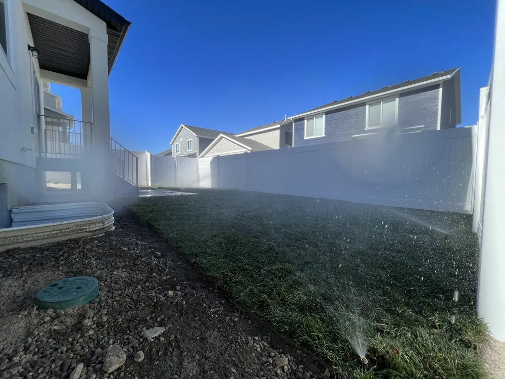 Custom garden landscaping in Lehi, UT by Down To Earth Sprinklers