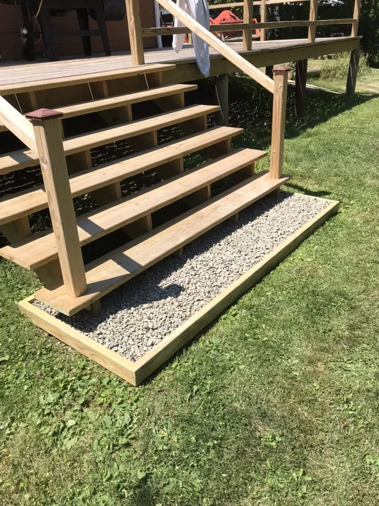 Custom landscape installation in Steuben, ME by Downeast Tractor Service