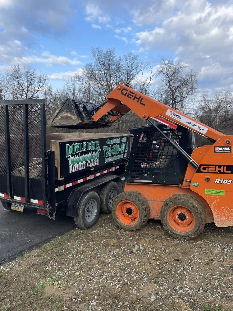Local outdoor landscaping for homes in Monroeville, PA by Doyle Bros Lawn Care