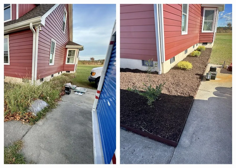 Affordable yard cleanup service for year-round maintenance in Moyock, NC by Doyle Enterprises