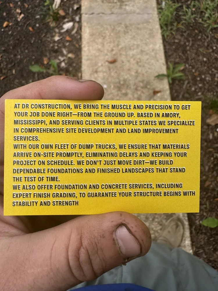 Trusted lawn mowing service in Amory, MS - DR Construction