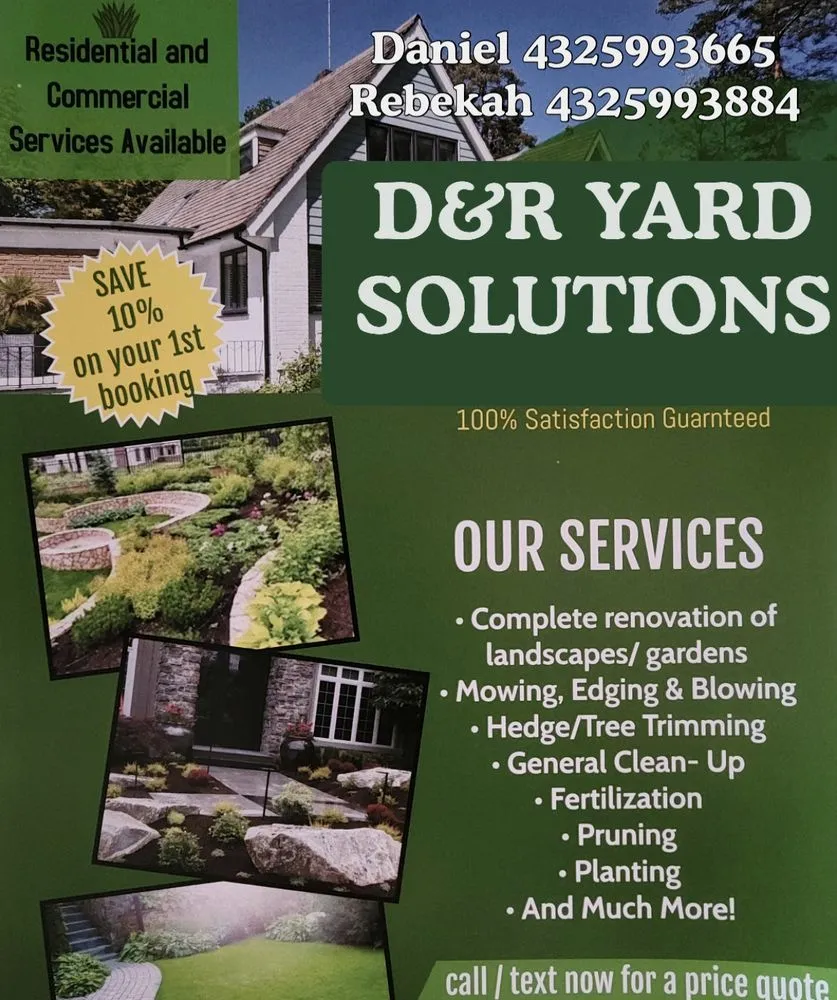 Trusted outdoor landscaping in Midland, TX - D&R Yard Solutions