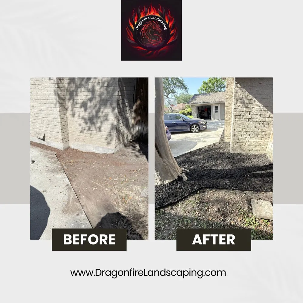 Custom residential landscaping in Corpus Christi, TX by Dragonfire Landscaping