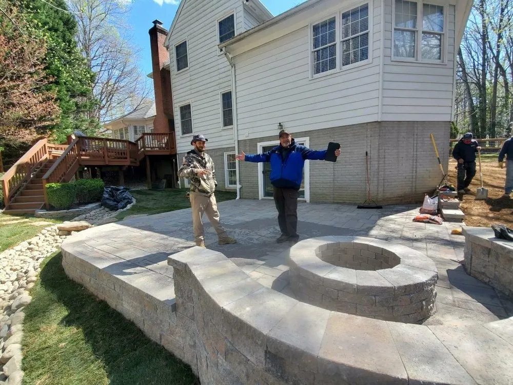 Local landscape installation in Falls Church, VA - Drainage & Erosion Solutions