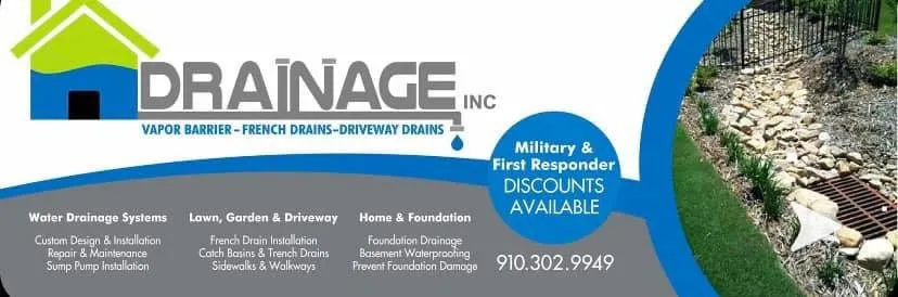 Trusted outdoor landscaping for beautiful yards across Fayetteville, NC - Drainage