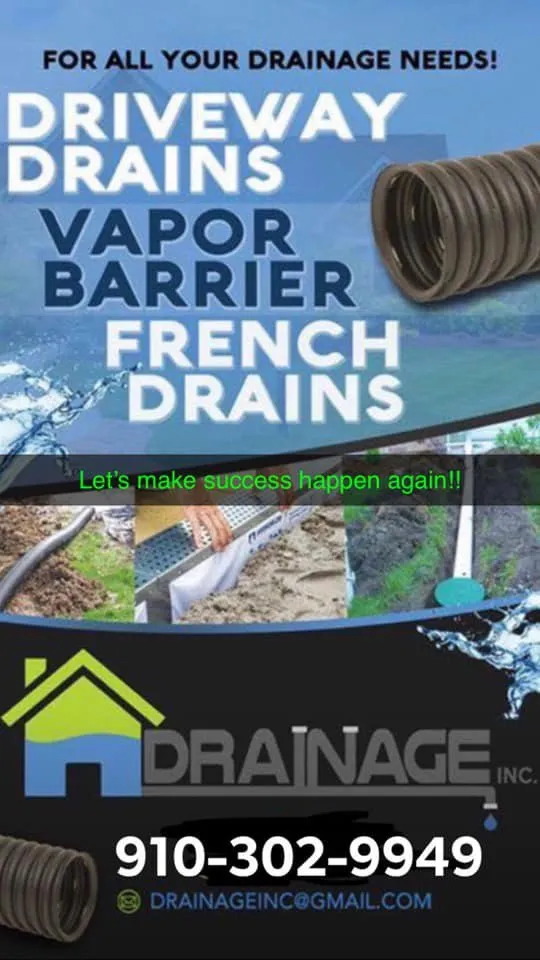 Trusted yard cleanup service in Fayetteville, NC by Drainage