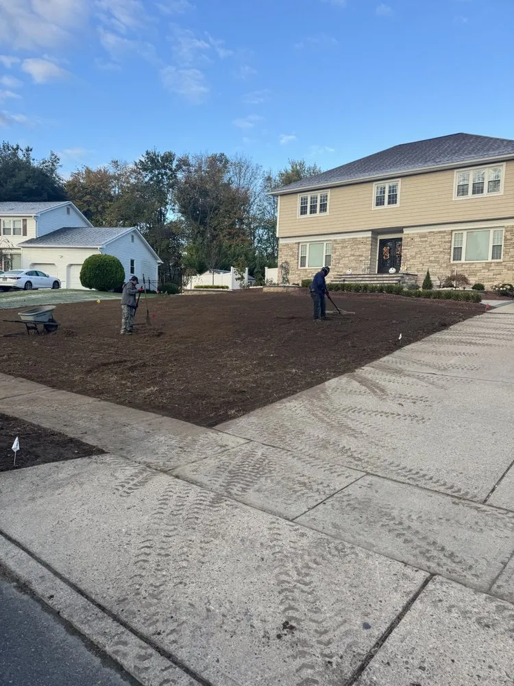 Professional landscape design for homes in Freehold, NJ by Drainage Works