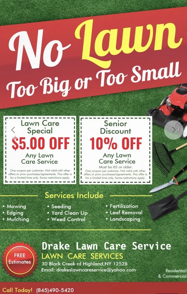 Reliable yard cleanup service in Highland, NY by Drake lawn care service