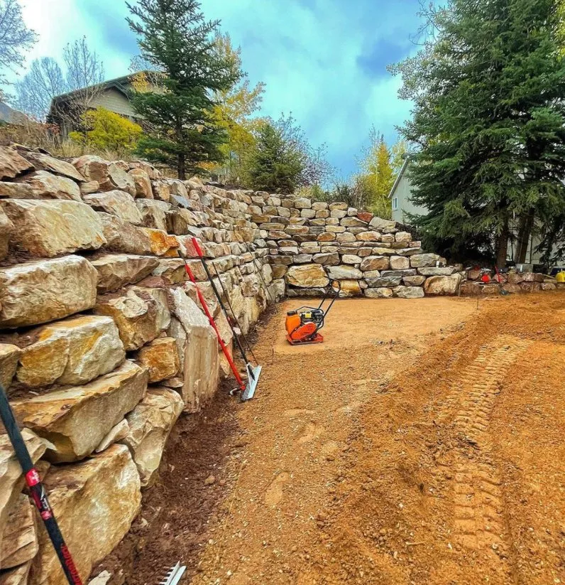 Reliable lawn mowing service in Park City, UT by Dream Custom