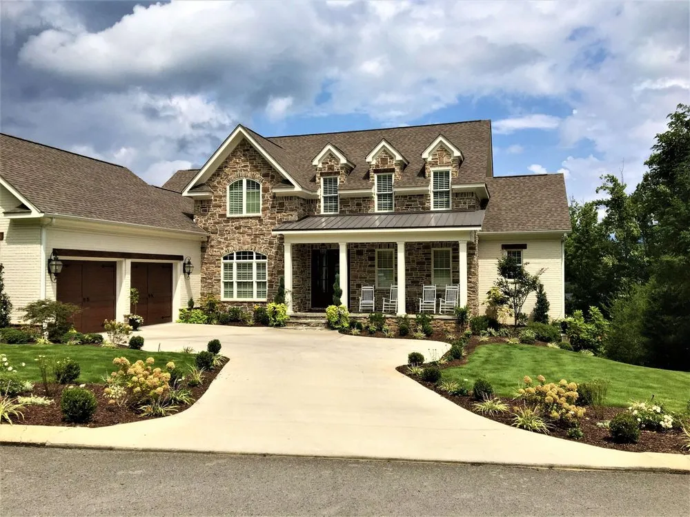 Custom landscape installation with custom design in Chattanooga, TN by Dream Gardens