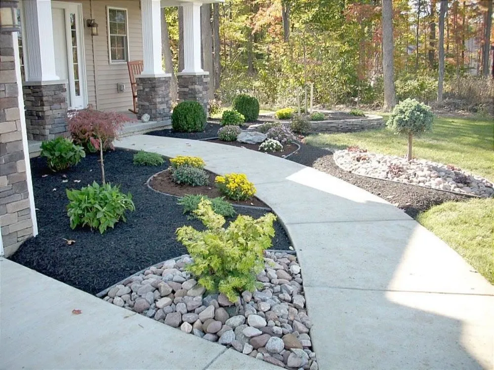 Professional landscape installation in Clayton, NC by Dream Green Landscaping