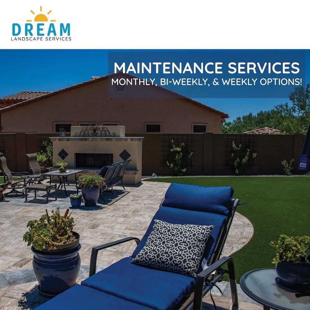 Professional landscape installation in Phoenix, AZ by Dream Landscape Services