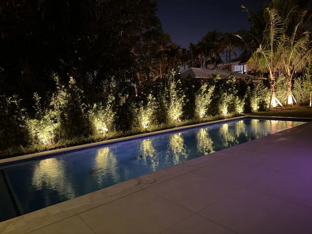 Local landscape installation for homes in Bay Harbor Islands, FL by Dreamscape Lighting Design Landscaping