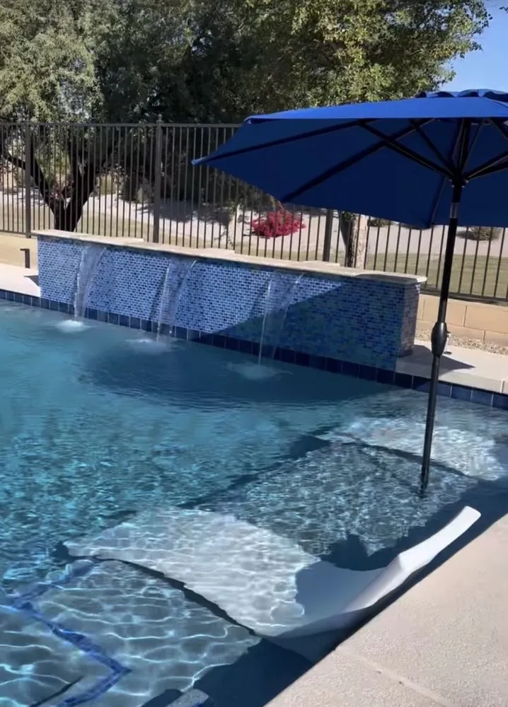 Custom garden landscaping for year-round maintenance in Luke Air Force Base, AZ by Dreamscape Pools