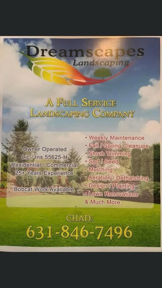 Local yard maintenance experts serving Selden, NY - Dreamscapes Landscaping