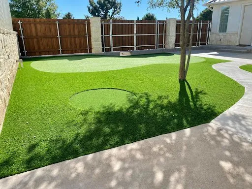 Custom landscape installation in San Angelo, TX - Dreamscapes Outdoor Specialist