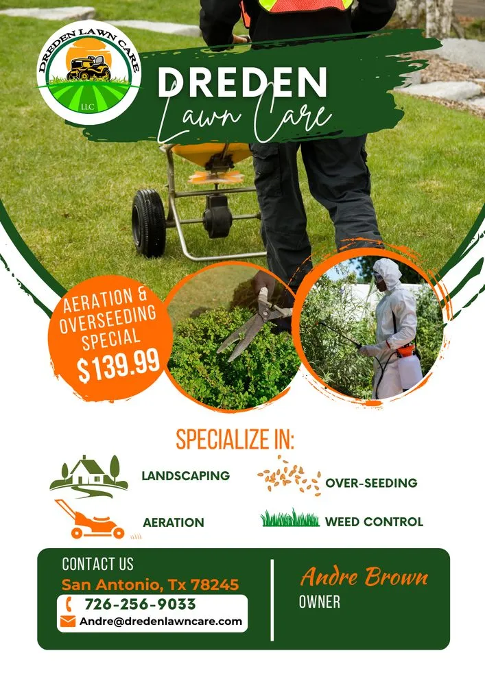 Expert yard cleanup service for residential properties in San Antonio, TX by Dreden Lawn Care