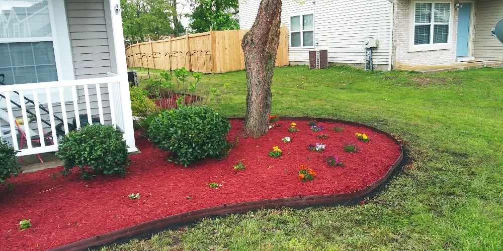 Local landscape installation in Marydel, DE - Drew's Cutting Crew