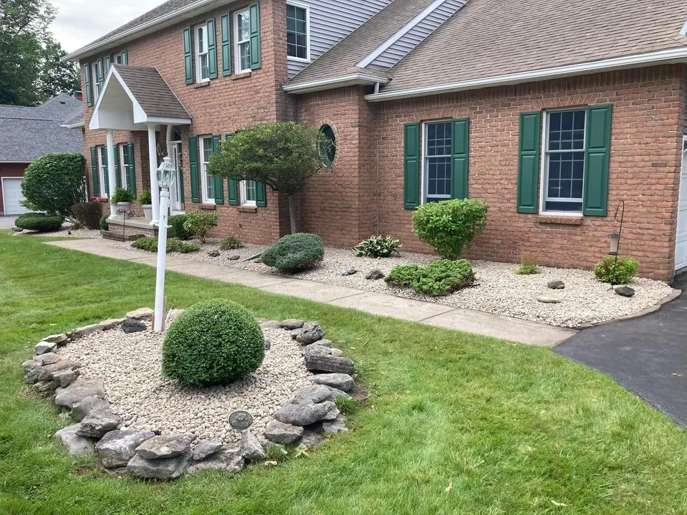 Professional landscape installation in Holland Patent, NY by Dreyer's Landscaping & Snowplowing