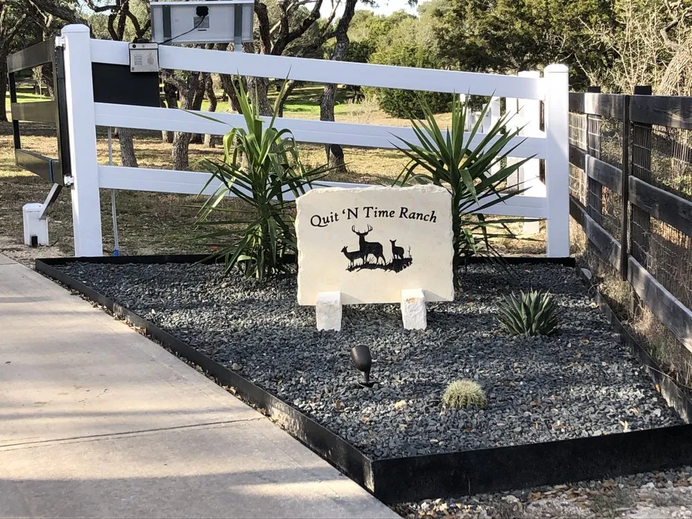 Custom landscape installation in Dripping Springs, TX by Drip Landscape and Tree Service