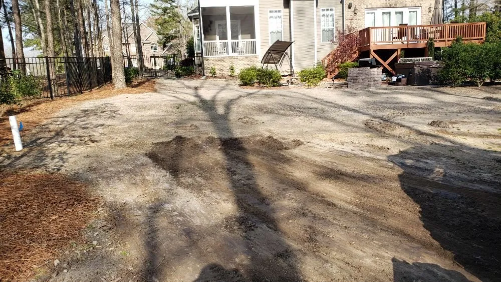 Professional outdoor landscaping with custom design in Clayton, NC by Driver's Landscaping