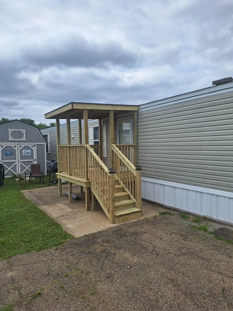 Custom landscape design for outdoor upgrades in Navarre, OH by D&S Construction Mobile Home Repair