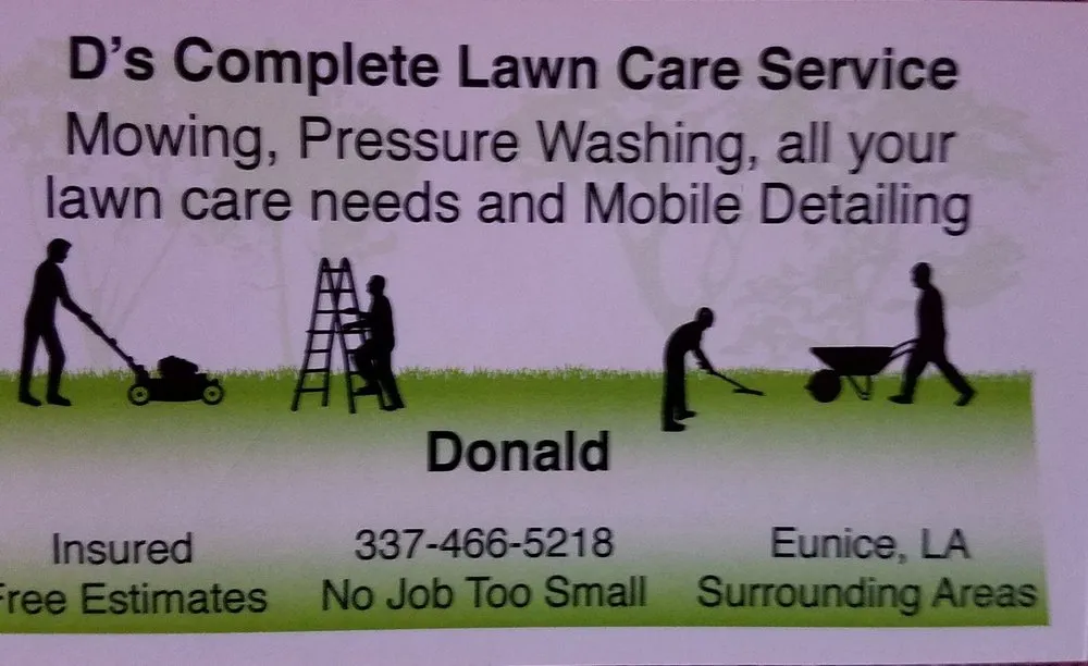 Reliable landscape installation with custom design in Eunice, LA by D's Lawn Care
