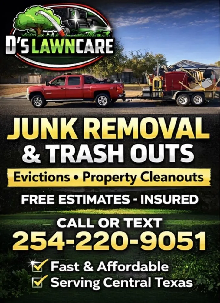 Expert yard cleanup service with custom design across Killeen, TX - D’s Lawncare