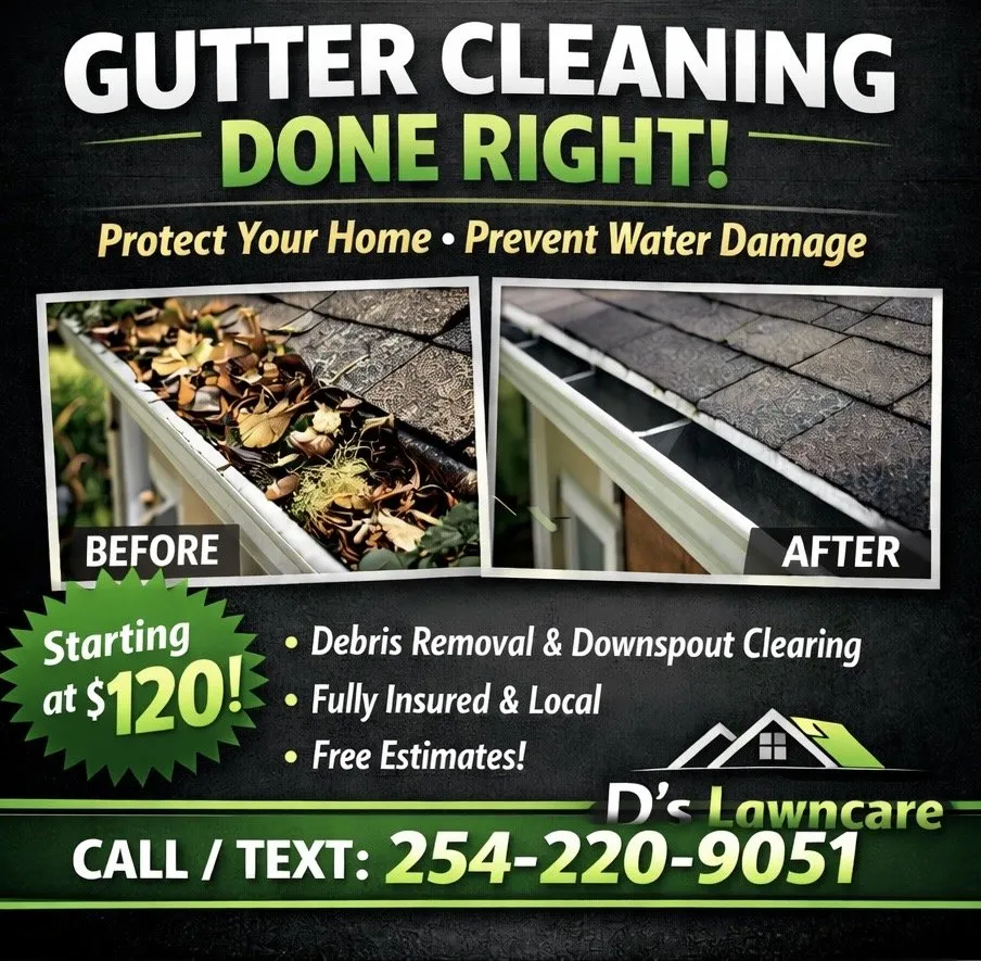 Local yard cleanup service in Killeen, TX - D’s Lawncare