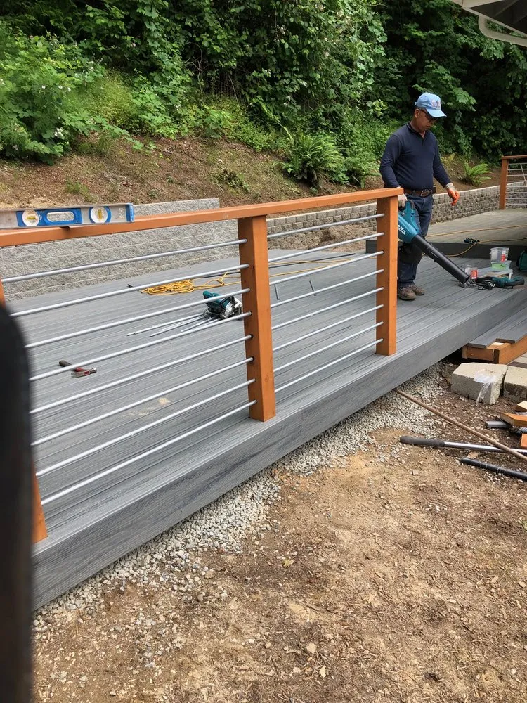 Expert landscape installation with custom design in Renton, WA by DS Pro Deck and Fence