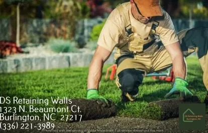 Professional outdoor landscaping experts serving Burlington, NC - DS Retaining Walls