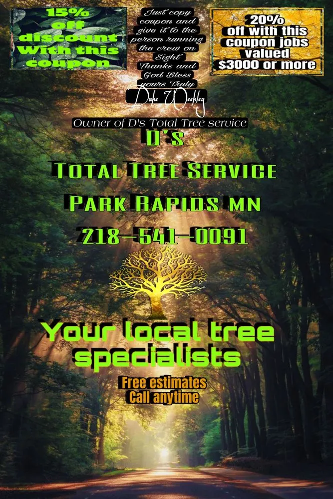Local garden landscaping for outdoor upgrades across Park Rapids, MN - D’s Total Tree Service