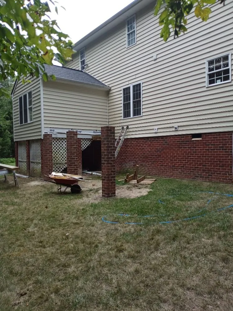 Affordable landscaping services for homes in Chesterfield, VA by DSGB Construction