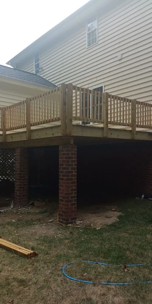 Custom garden landscaping with custom design in Chesterfield, VA by DSGB Construction